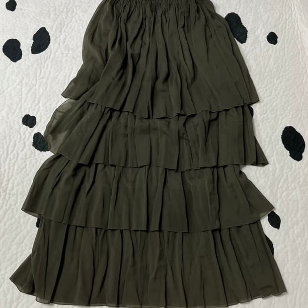 layered kangkang long skirt