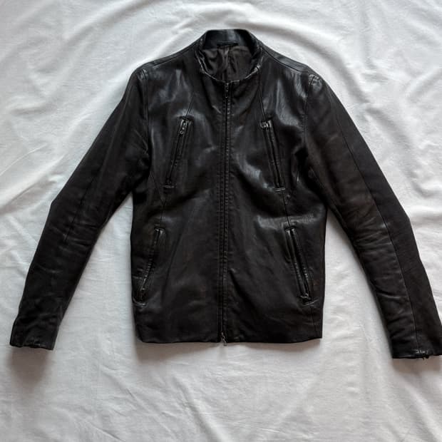 Kazuyuki Kumagai Attachment 레더 자켓