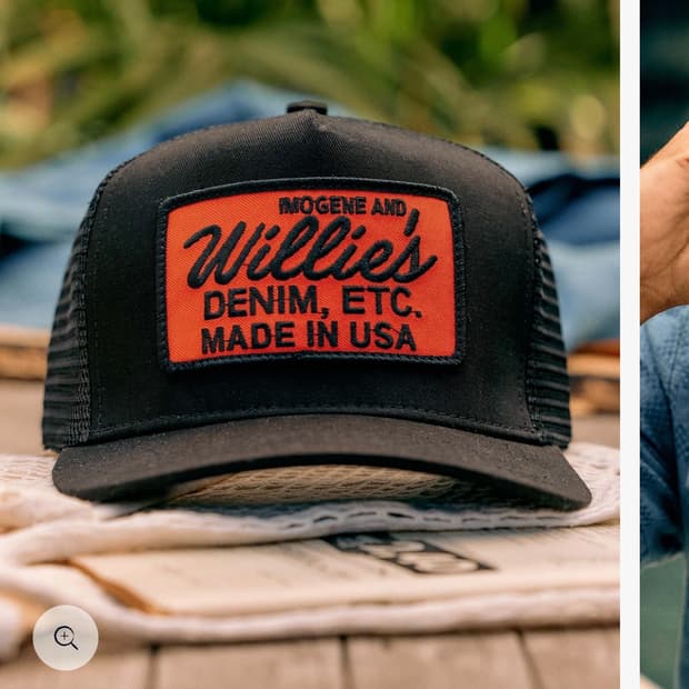 이모진 앤 윌리 트러커 블랙 오렌지캡 imogene + willie