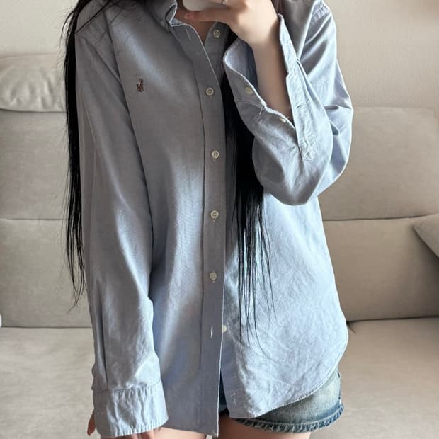 폴로 랄프로렌 소라 스카이블루 셔츠