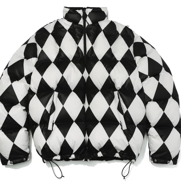 [XL] 패치스 선데이 체커보드 푸퍼패딩