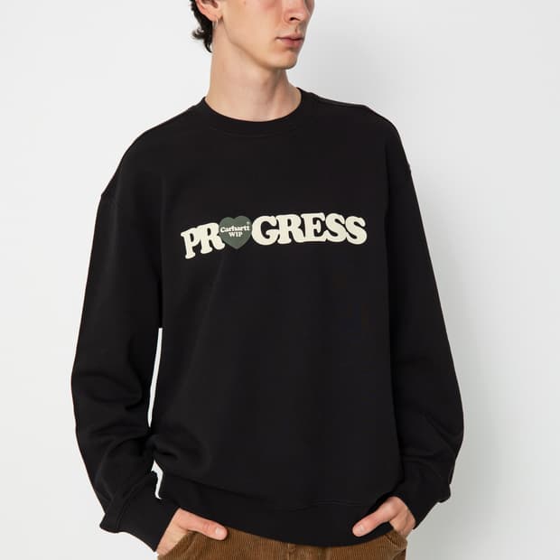 [XL] 칼하트 Wip 하트 맨투맨 스웻셔츠