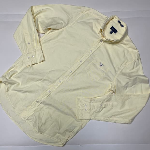 GANT 옐로우 옥스포드 셔츠 M