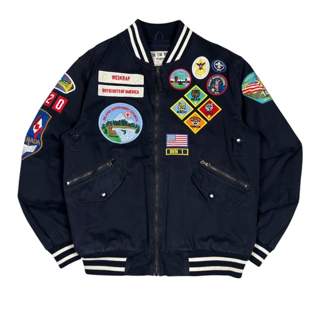 더 매드니스 네이비컬러 멀티 패치 바시티