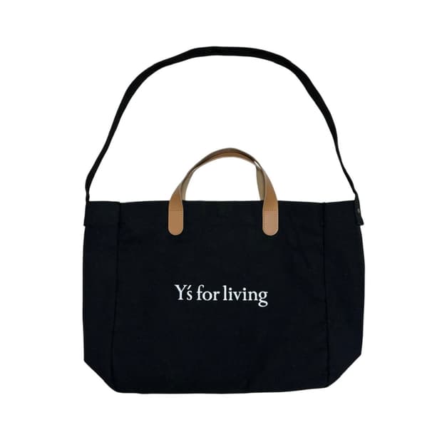 Y's for living 로고 캔버스 토트백