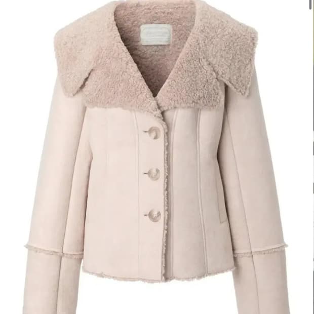 쓰리타임즈 이자벨라 퍼 코트 무스탕 퍼코트