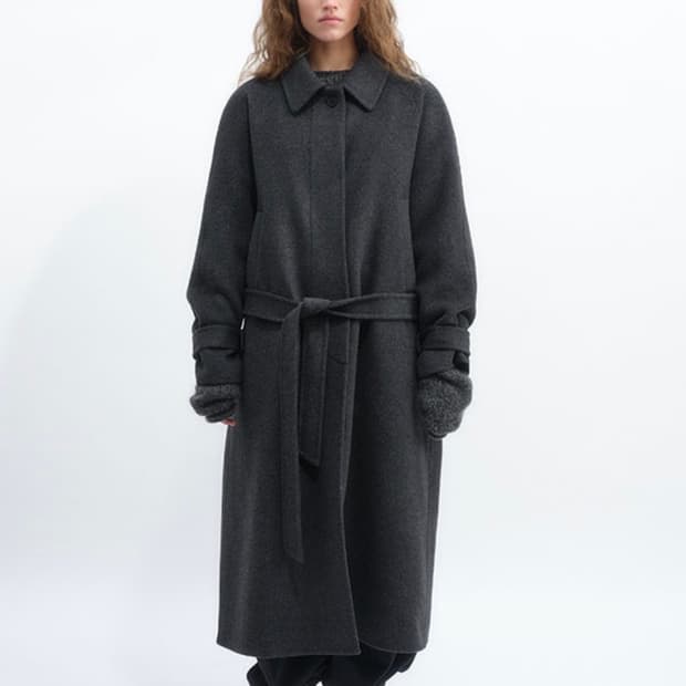 Repos wool raglan handmade coat (챠콜)