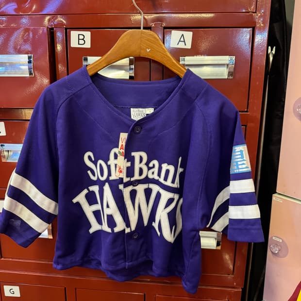 Softbank T-shirt 여성 베이스볼 반소매