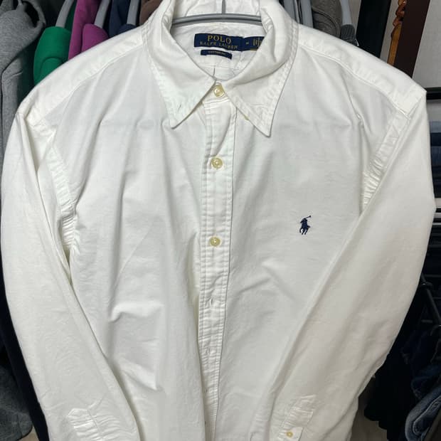 폴로 랄프로렌 화이트 옥스포드 셔츠 커스텀핏