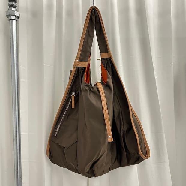 요지 야마모토 YSACCS 레더 나일론 스트랩 백