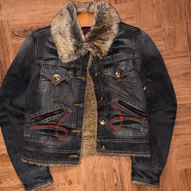 빈티지 스티치 디테일 쉐르파