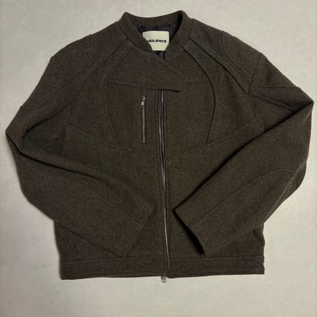 인사일런스 올리브 울자켓