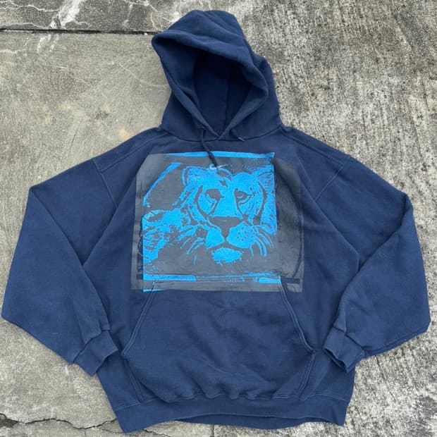 [L] 90s Nike 센터 스우시 후드티
