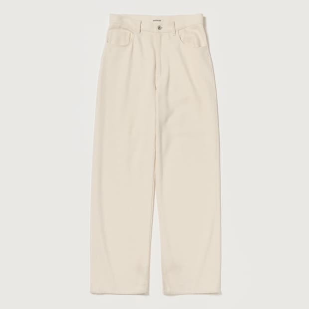 [4] AURALEE 오라리 실크 넵 데님 5P 와이드 팬츠