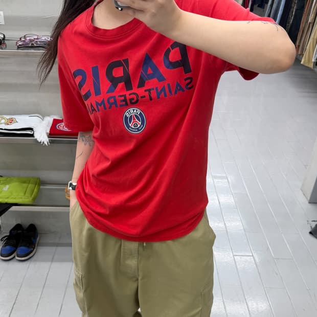 PSG 파리생제르맹 남성 라운드 반팔티