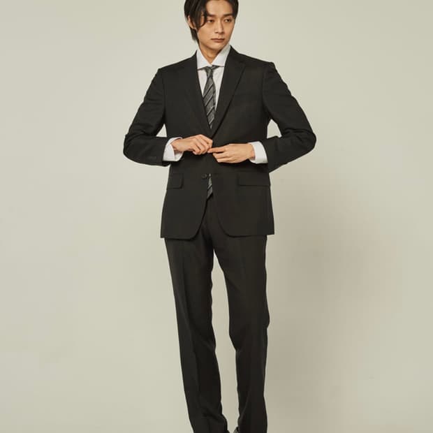 트래드클럽) 캔터베리 클래식 레귤러 셋업 수트 블레이저, 블랙