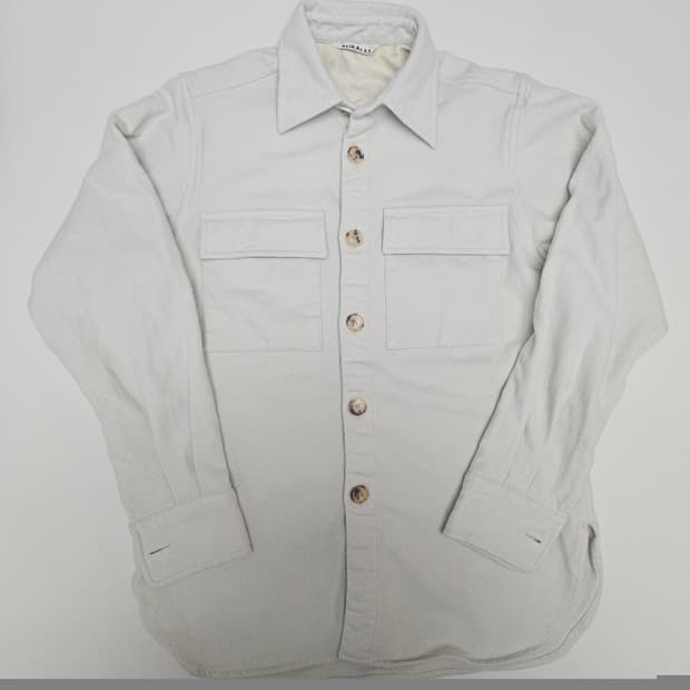 (무료배송) 오라리 슈퍼 소프트 울 플란넬 셔츠 / 아이보리 / 1사이즈