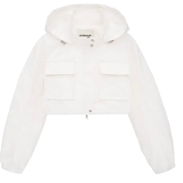 연예인 착용) 애프터아워즈 크롭 바람막이