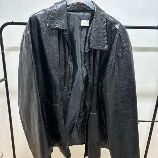 (보세) 비건 레더 자켓