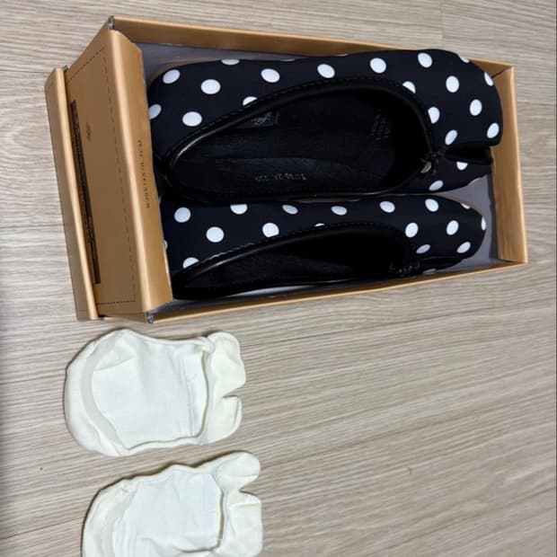 도트 타비 신발 230