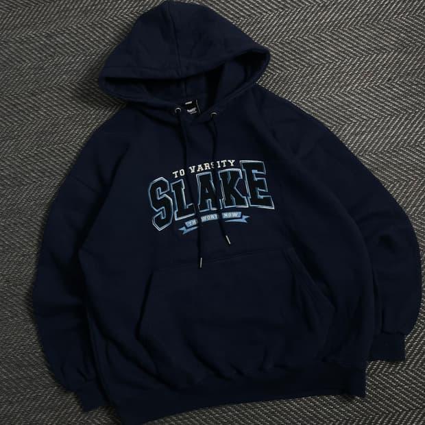 TWN 슬레이크 올드스쿨 네이비 후드 티셔츠y 3949