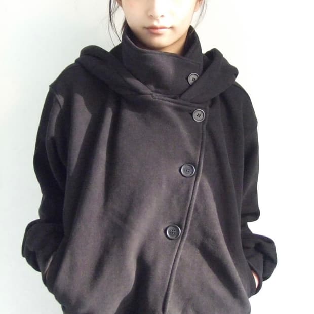 Oshigh 오스하이 하이넥 후드집업 블랙