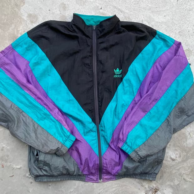 80-90s 올드 아디다스 나일론 바람막이