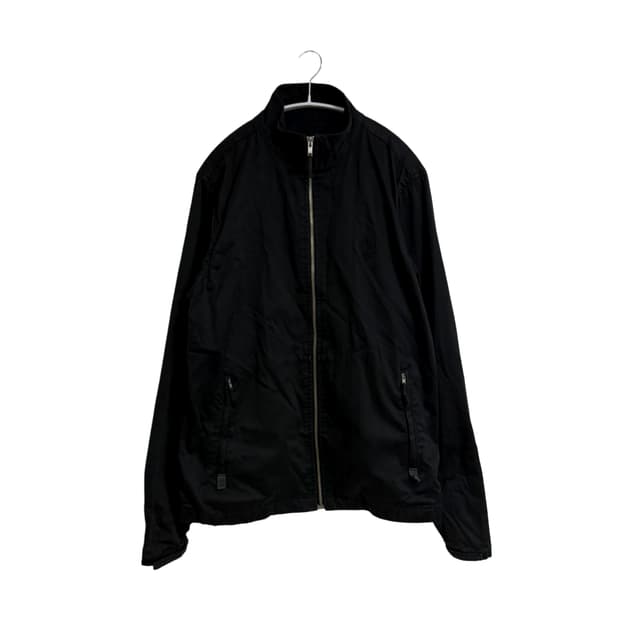 스투시 블랙 코튼 집업 자켓