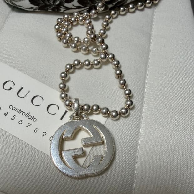 구찌 볼체인 목걸이 풀박스 (최저가/네고사절)