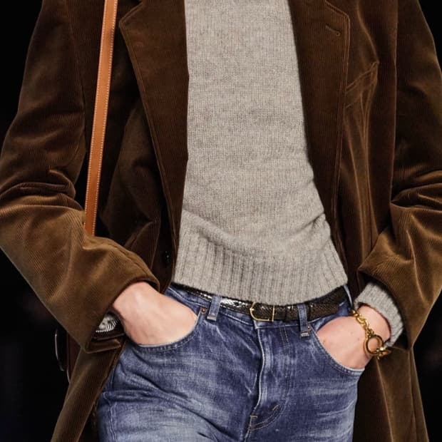 셀린느 19F/W 브라운 코듀로이 자켓 46사이즈