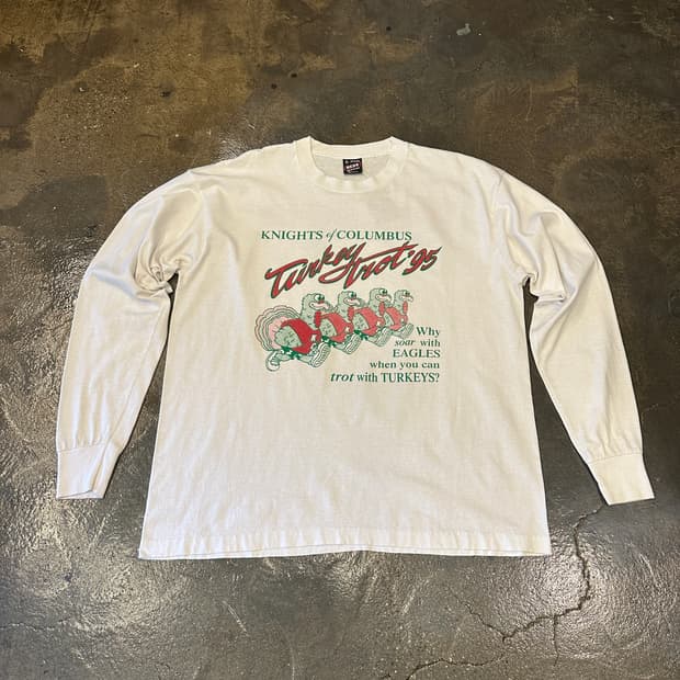 90s Fruit of the loom 싱글스티치 롱슬리브 L/S XL