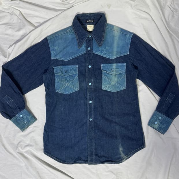 Big yank 데님 웨스턴 셔츠