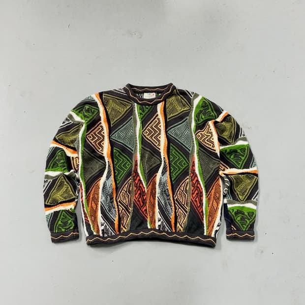 80‘s 쿠지 3D 케이블 니트 