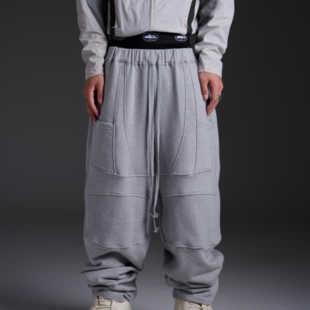 wapworks w100 바이커 스웻팬츠 그레이