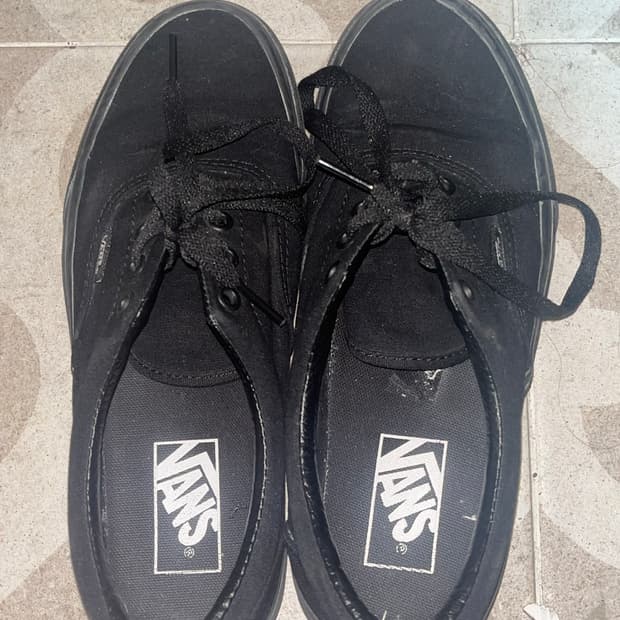 반스 올블랙 스니커즈 240