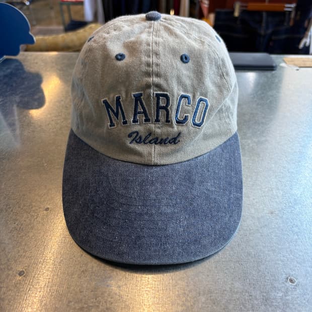 마르코 자수 투톤 워싱 빈티지 볼캡