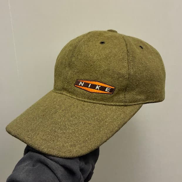 (F)90s 나이키 스포츠 울 나일론 빈티지 볼캡모자 덕캡
