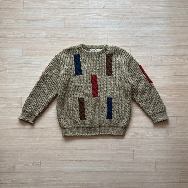 빈티지 수제 짜임 니트