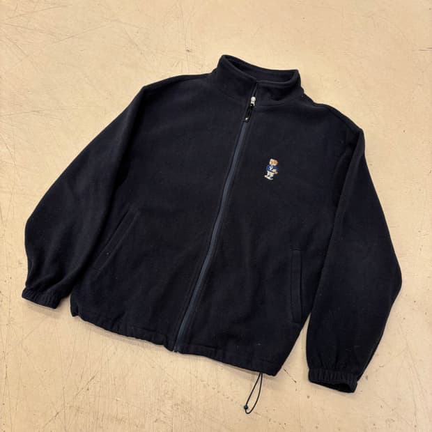 예일 스몰로고 플리스 집업