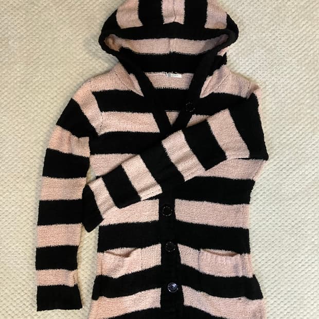 블랙 핑크 스프라이트 니트