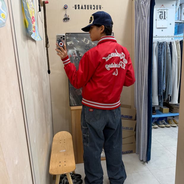 Redwood painting nylon jacket