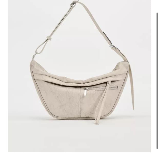(ZARA)자라 아이보리 숄더백