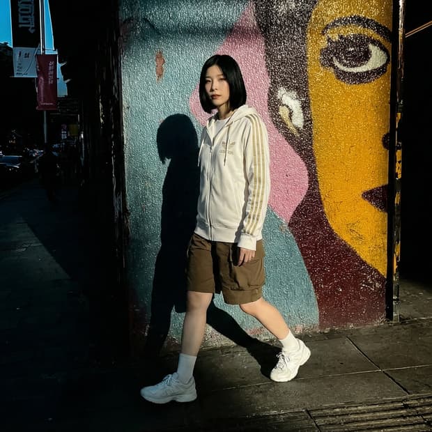 🌿adidas 트랙 집업 후드 아이보리 x 골드 스트