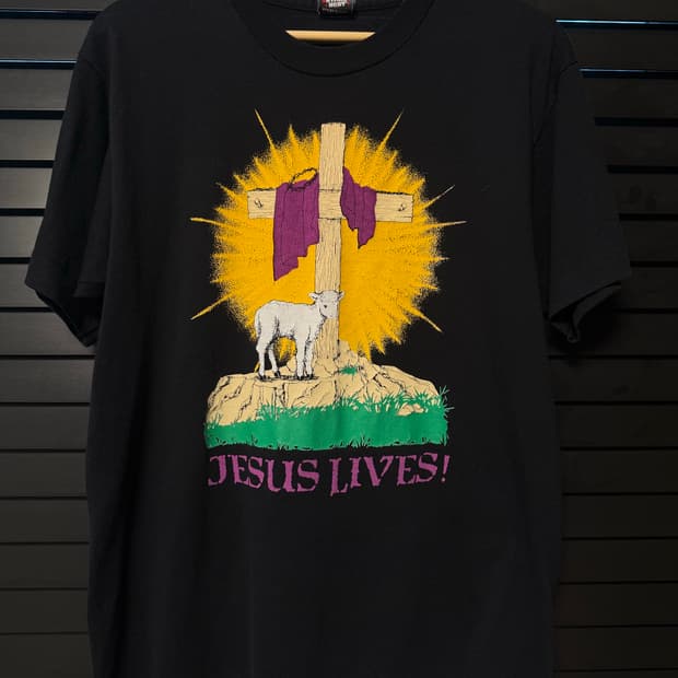 90s 지저스 Jesus lives 반팔 티셔츠 USA