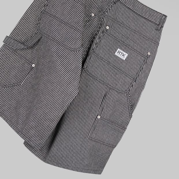 릿킴 STRIPE CARPENTER SHORTS, BLACK S