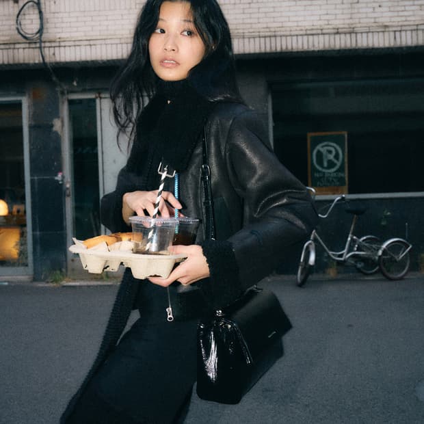 헬레네파리스 피티드 스웨이드 무스탕