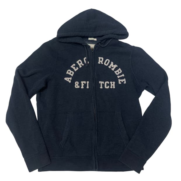 아베크롬비 타이트핏 네이비후드집업 XL