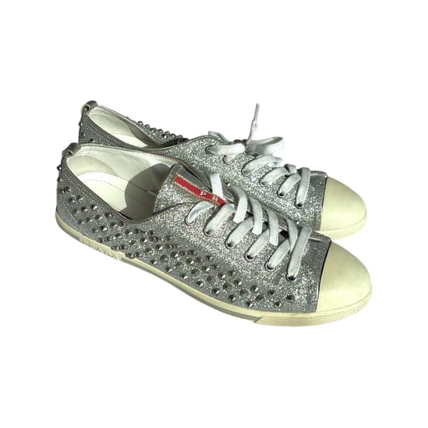 Glitter Stud Sneakers 41