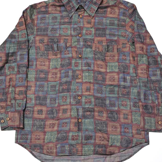[ITA] Geometric Pattern Shirt