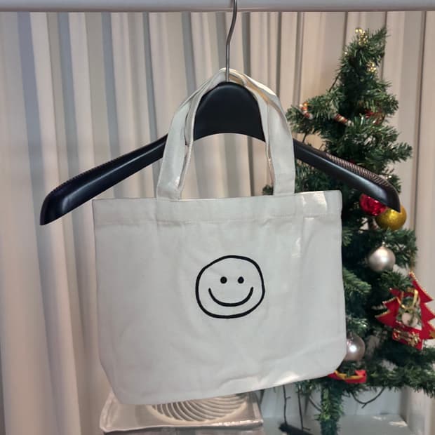스마일 에코백 새상품